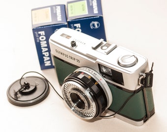 OLYMPUS TRIP35 / D.Zuiko 40mm F2.8 整備済 ウッドモデル ネガ