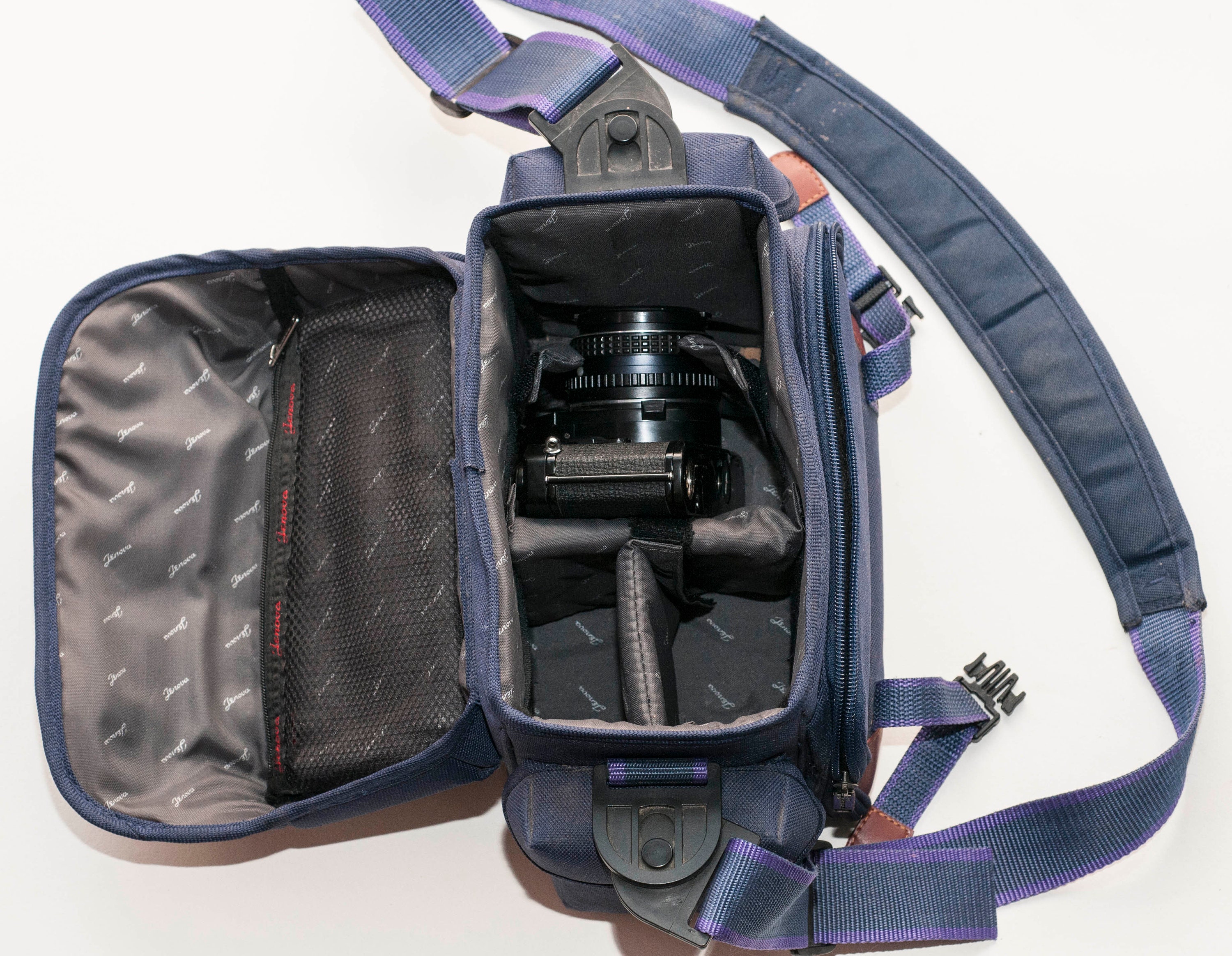 Vintage Jenova Logo Camera Bag With Adjustable