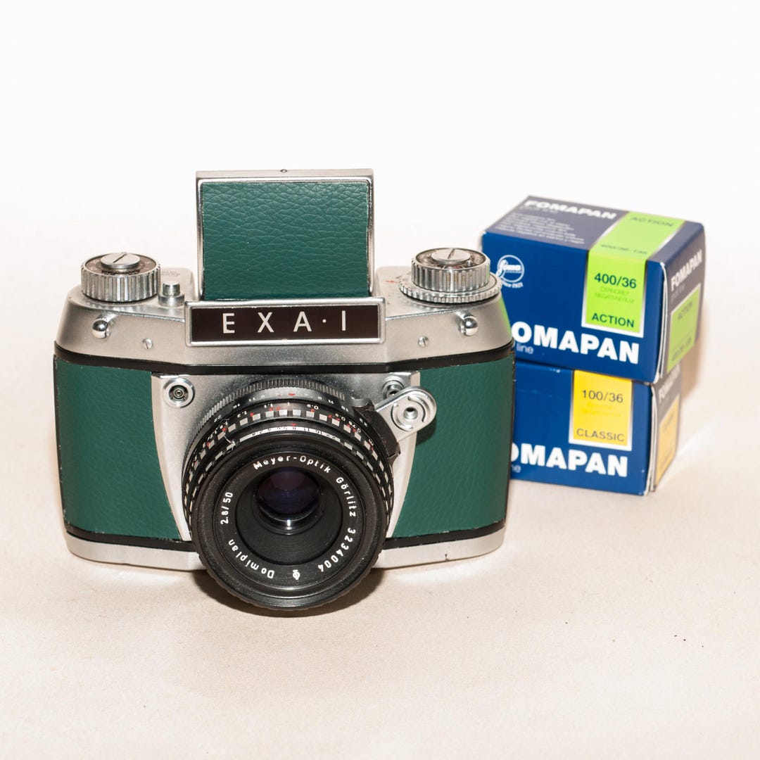 PENTACON EXA 1a Meyer Domiplan 2.8/50 vintage EXA 1b camera + Carl