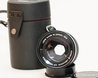 KONICA HEXARON AR 135mm f3.5レンズとケース。 - Etsy 日本