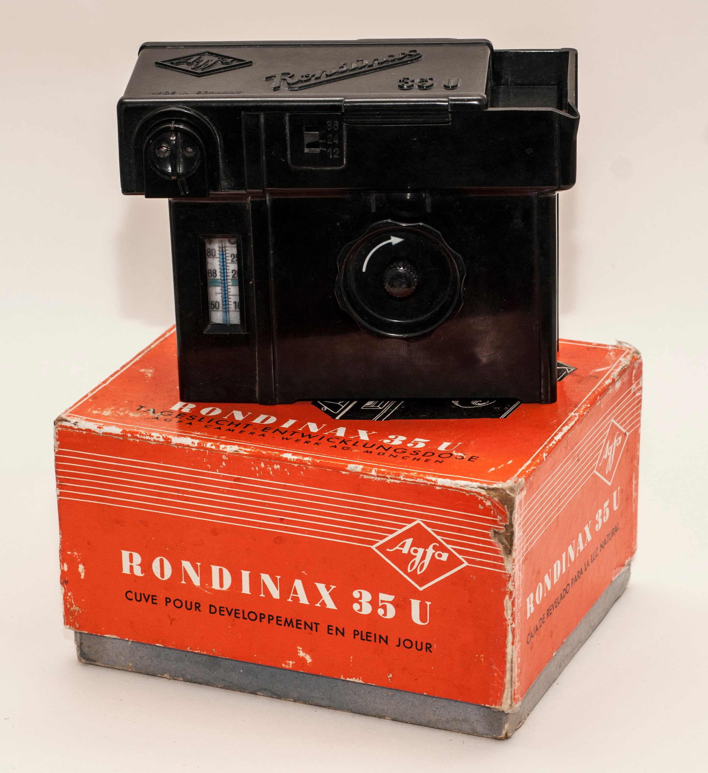 売切り□Agfa アグファ RONDINAX 35 現像用フィルムタンク 元箱付き