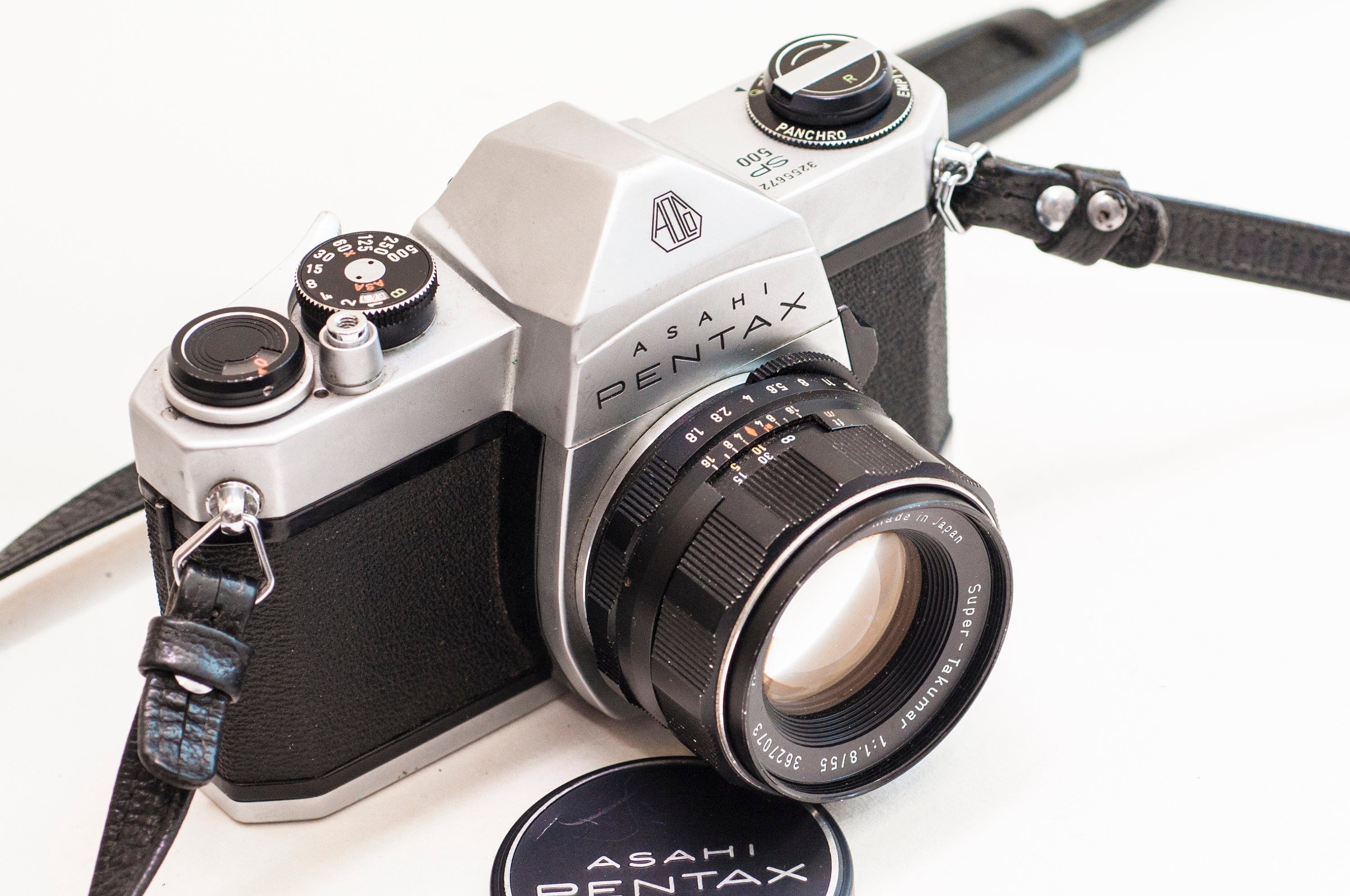 【フィルム一眼】PENTAX SP+TAKUMAR 55mm F1.8 2本付☆ ペンタックス カメラ フィルムカメラ 【本物保証