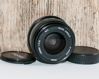 Lente CONTAX-YASHICA compatible con Vivitar 28 mm f2.8 - lente gran angular - Estado impecable.