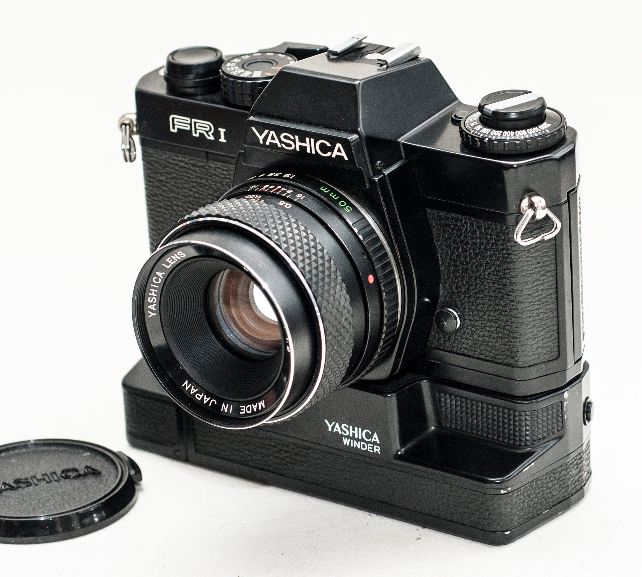 YASHICA FR-1 Film Camera - BLACK - With 50 Mm F/1.9 Lens and