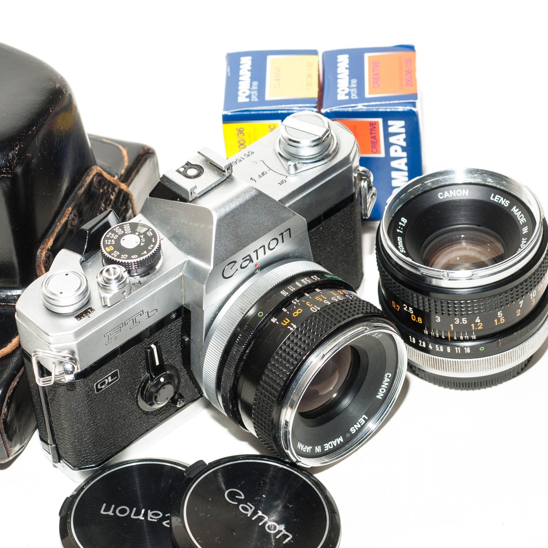 Canon FTB QL Chrome + Objectif FD SC 1,8/50 - Argentique - État Neuf