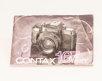 CONTAX 167 MT Film Camera User Manual.