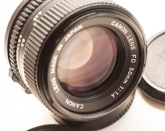 Vintage Canon FD 50mm F/1.8 Kit Prime Lens Tested and Works - Etsy