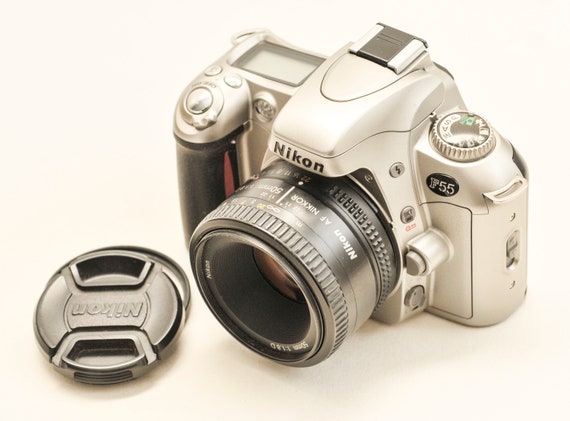 Nikon F55 Film Camera With 50 Mm F 1.8 Nikon AF D Lens EXCELLENT