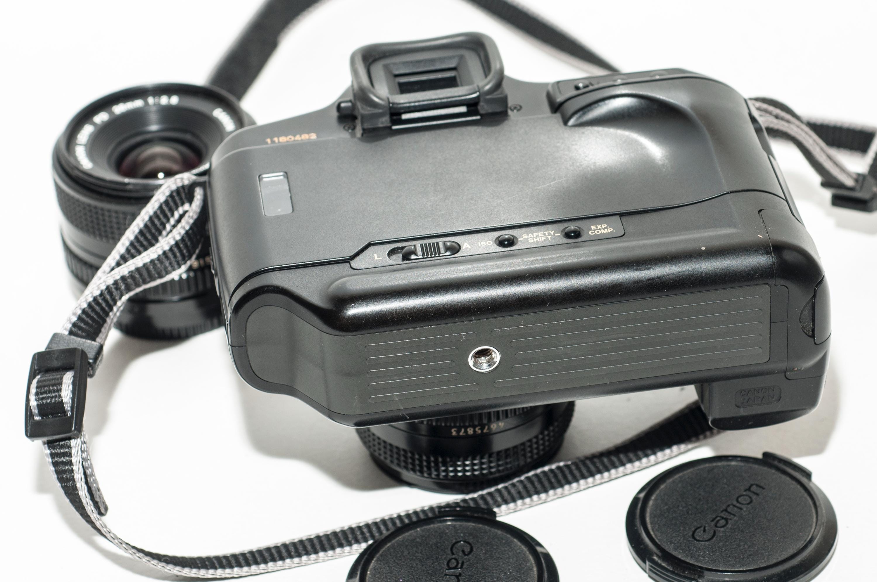 Canon T90 Film Camera With Two Canon FD Lenses 50 Mm F1.8 and 28