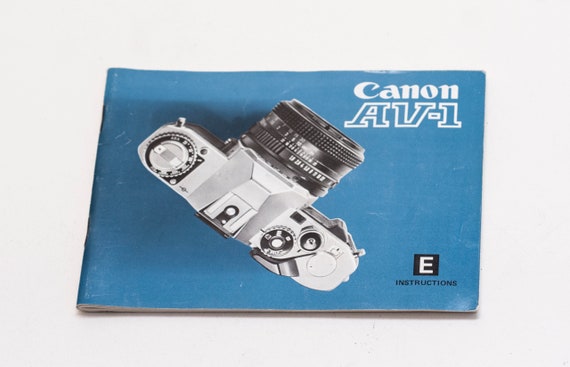 Genuine Canon originale manuale di istruzioni per AV-1 Film Camera 