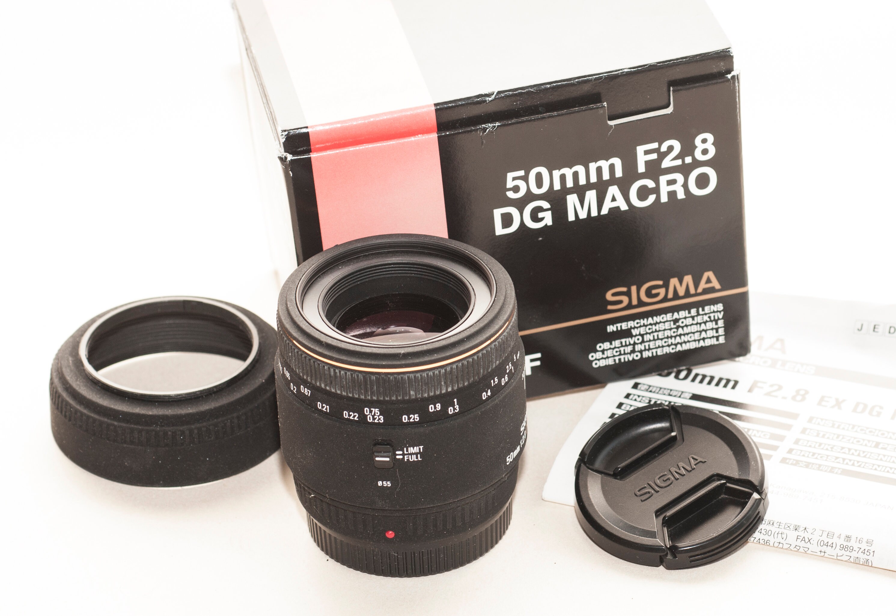 シグマ 50mm f/2.8 マクロレンズ – ミノルタ/ソニーAマウント、EX DG