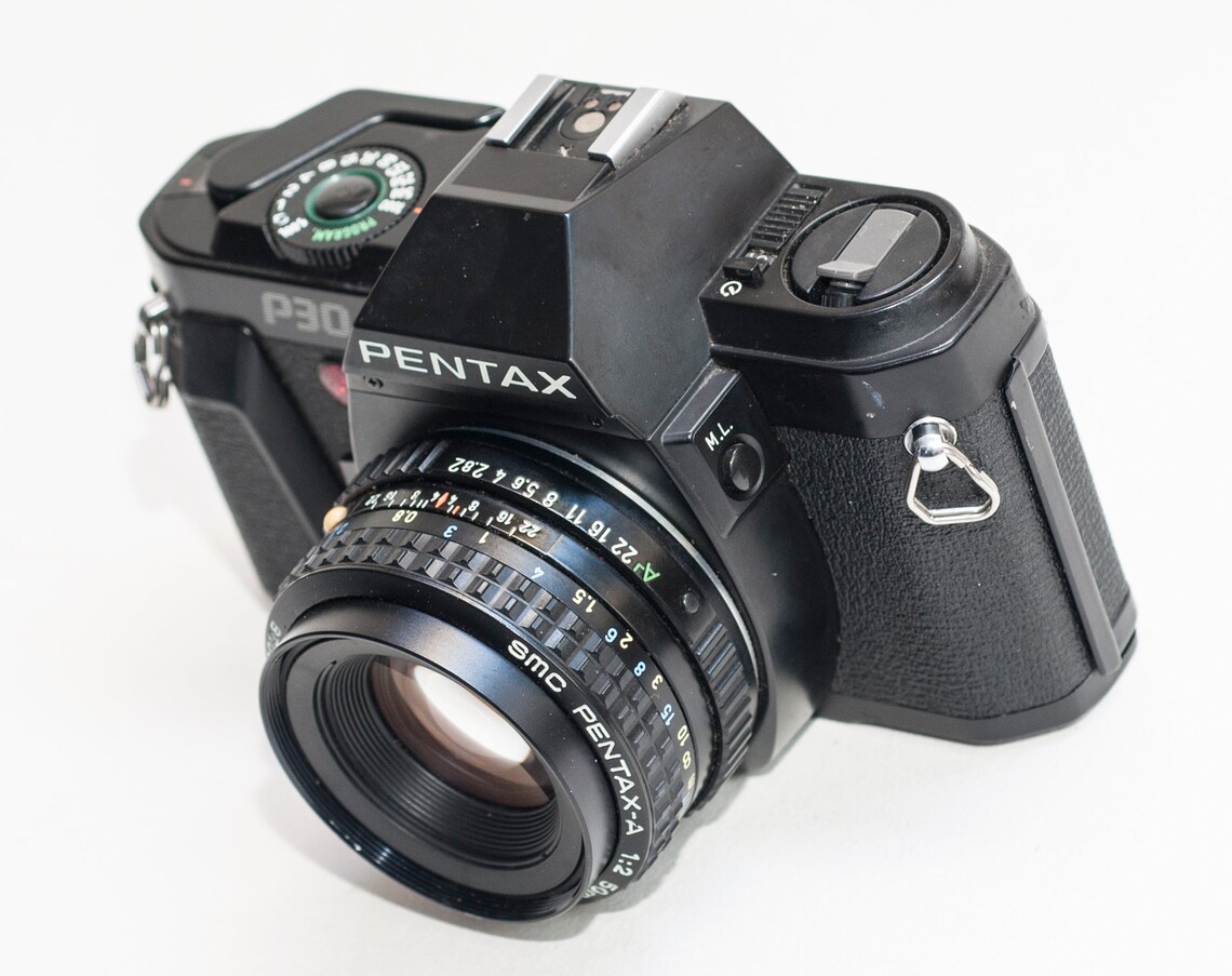 Pentax P30 film camera with 50 mm f/12 SMC PENTAXA lens Etsy