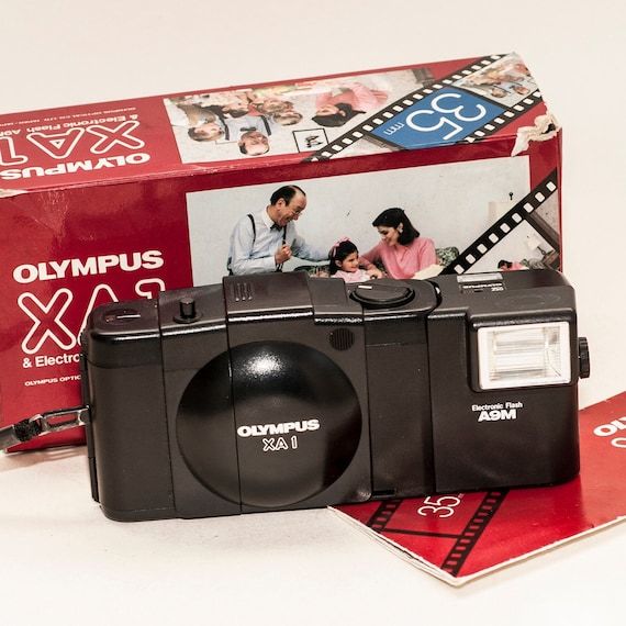 35mm Olympus Xa1 Photos Exc+5 W/ A9M Flash Olympus XA1 Point Shoot