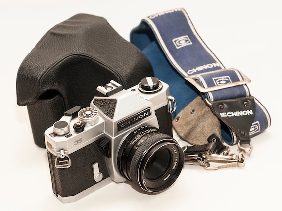 Chinon CS 35mm Film Camera with 50mm f2.8 Lens, Case & Strap