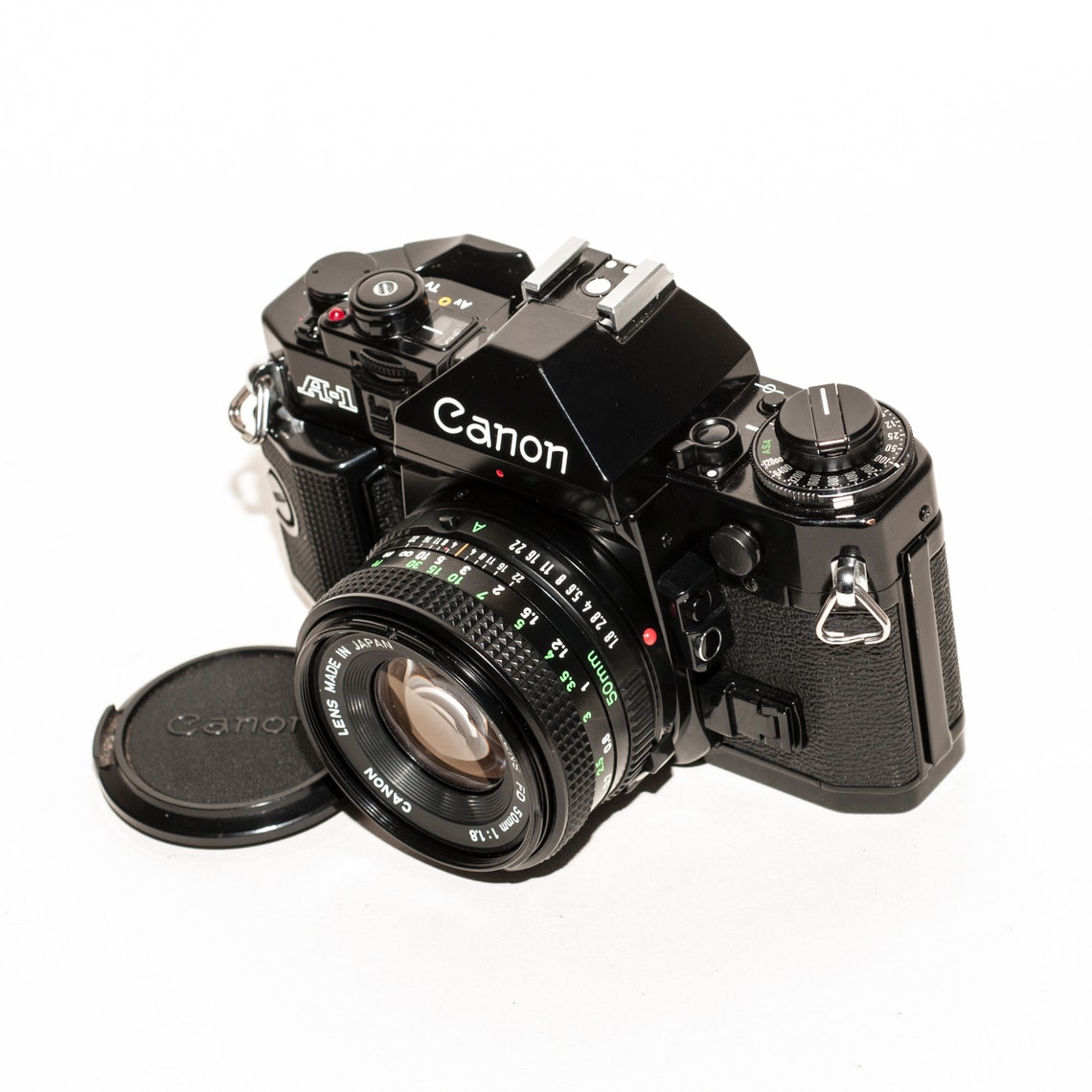Canon A-1 Vintage 35mm Film Camera with Canon FD 28mm f/2.8 Lens, photo 3 of 5