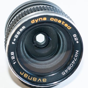 Objetivo Nikon F apropiado AVANAR 28 mm f/2.8 Para Nikon NIKKORMAT.