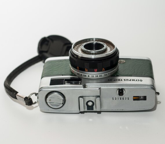 Olympus TRIP 35 Mm Film Camera GREEN Skin Recovered. - Etsy Canada