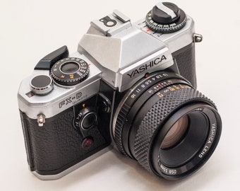 Yashica FX-D/Quartz-cámara de cuero/cuero-corte-Selector de color 