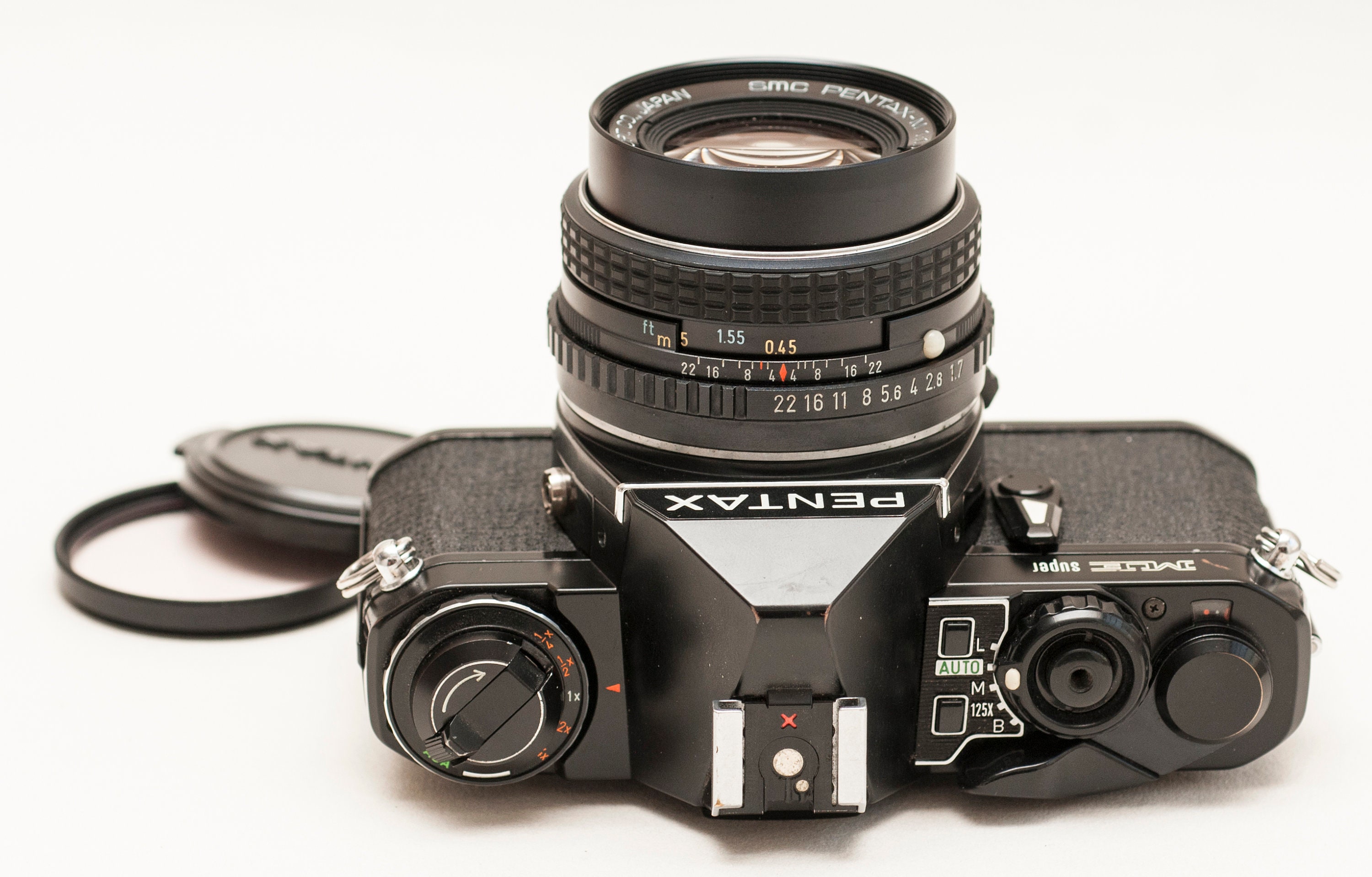 ペンタックス ME スーパー: 50 mm f/1.7 レンズ付きブラック 35 mm