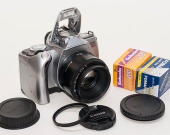 Canon EOS 300V Film Camera with 50mm f/1.8 II Lens, Kodak, Fomapan Film