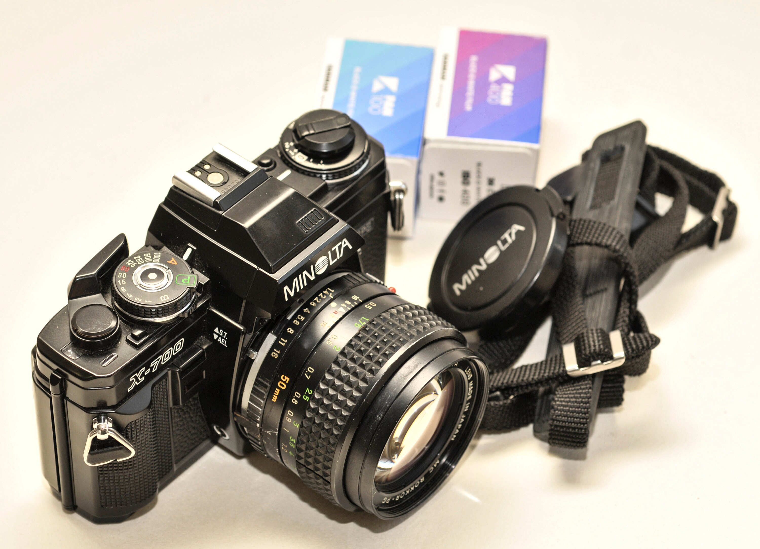 MINOLTA X700 With 50 Mm F1.4 Lens and Strap Two B&w Films - Etsy