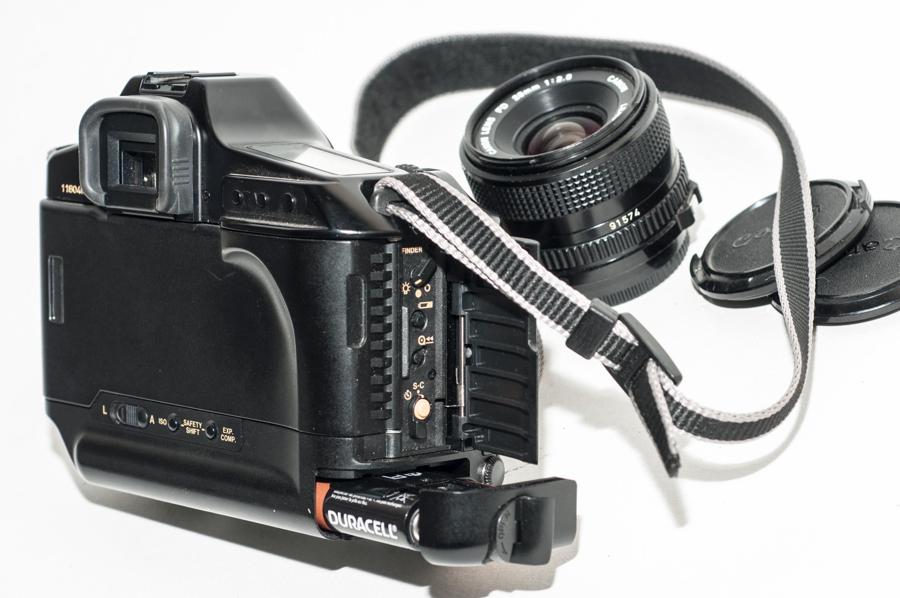 Canon T90 Film Camera With Two Canon FD Lenses 50 Mm F1.8 and 28