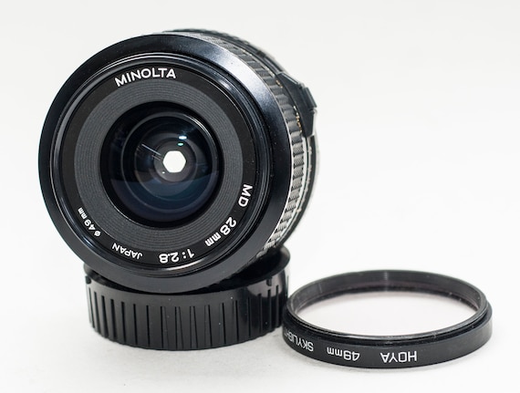 Objectif Grand-angle Minolta MD 28 Mm F/1:2.8 Pour Appareil Photo Vintage - Occasion