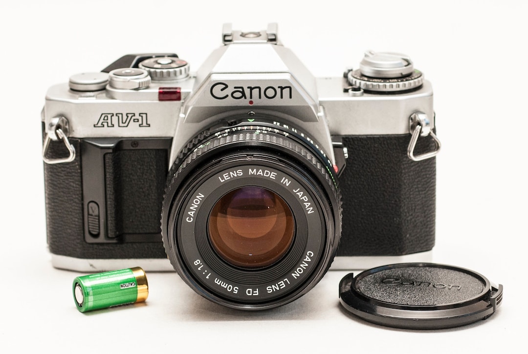 Canon AV1 Film Camera With 50 Mm F1.8 EXCELLENT. Etsy