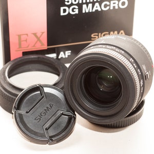 50 mm f/2,8 Makro-Objektiv SIGMA ex dg MINOLTA/SONY A Armatur - in Box - Ausgezeichnet.