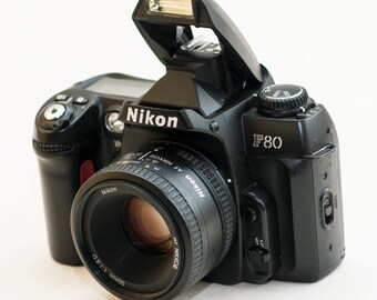 Nikon F80 -black - Film Camera With 50 Mm F1.8 D Lens and Nikon