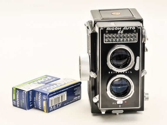 RICOH AUTO 66 120mm Film Camera. With Two New B&W 120 Mm RICOH AUTO 66 120mm Film Camera. With Two New B&W 120 Mm