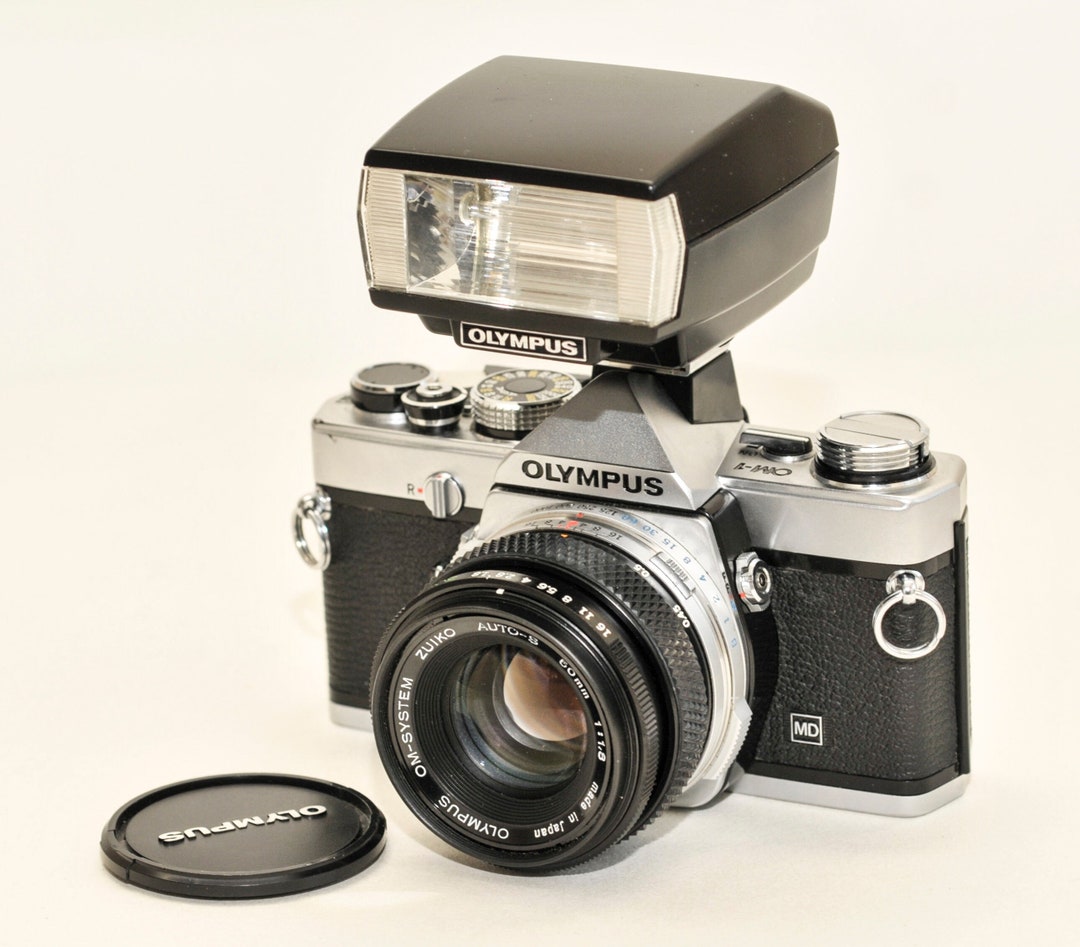 Olympus OM-1 MD Film Camera With 50mm Lens & T20 Flash - Etsy Israel