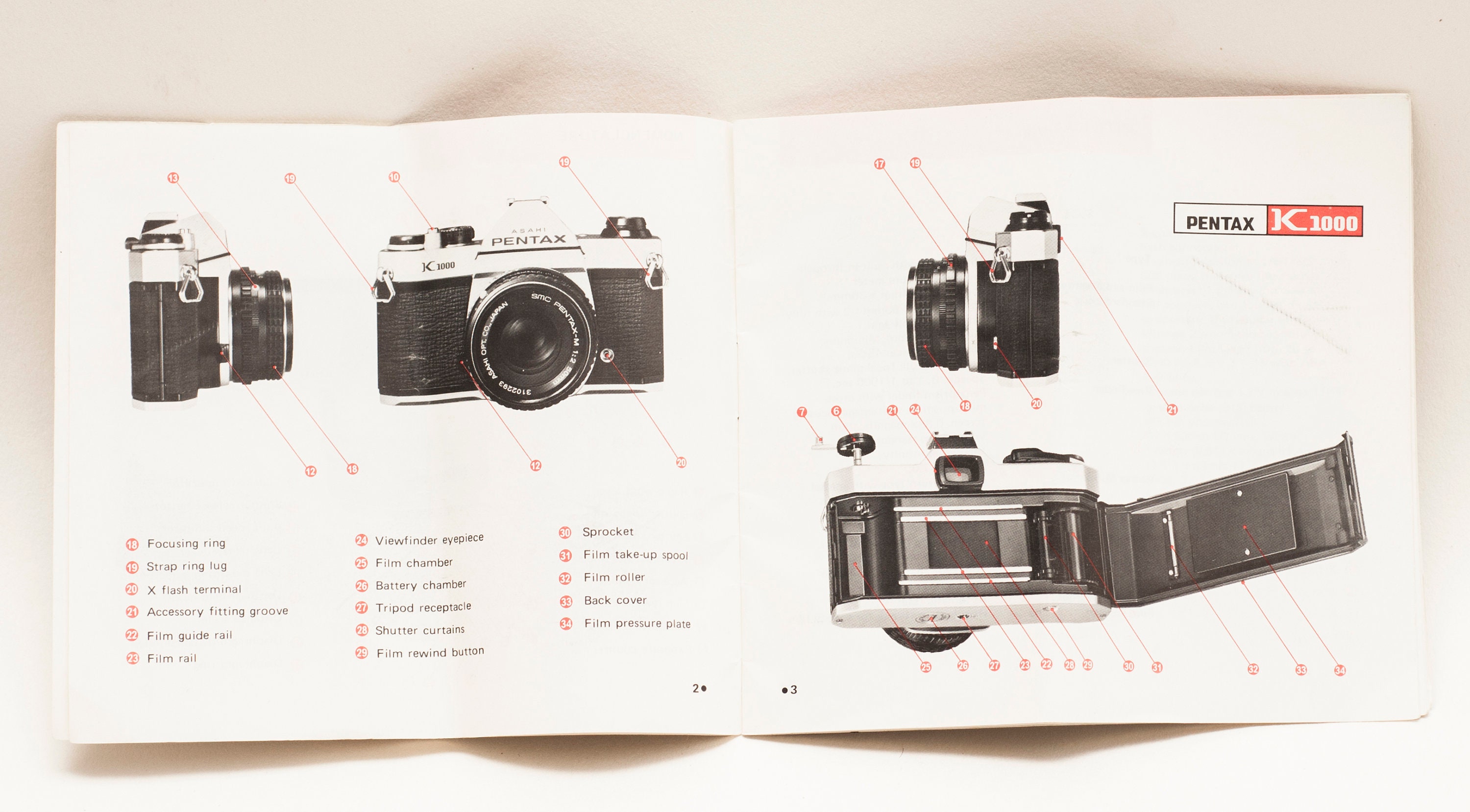 PENTAX K1000 Film Camera User Manual. - Etsy