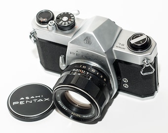Pentax SL フィルムカメラ 55mm f/1.8 レンズ ペンタックスSLフィルムカメラ（55mm f/1.8 SMCタクマーレンズ搭載