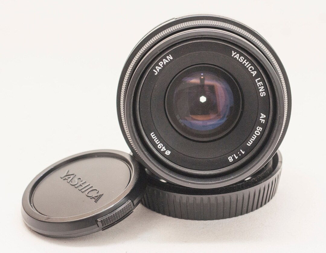 Yashica 50mm F/1.8 AF Lens, Clean Portrait Lens, With Caps - Etsy