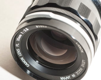 Canon FL lens 35 mm f/2.5 - wide angle.