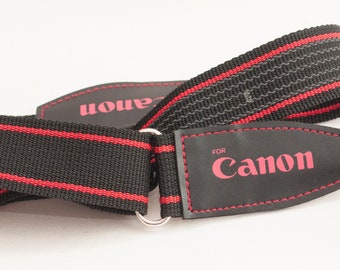 Canon camera strap with FOR CANON logo