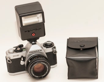 Pentax hot shoe speed flash AF 200 S with case - NEW LIKE.