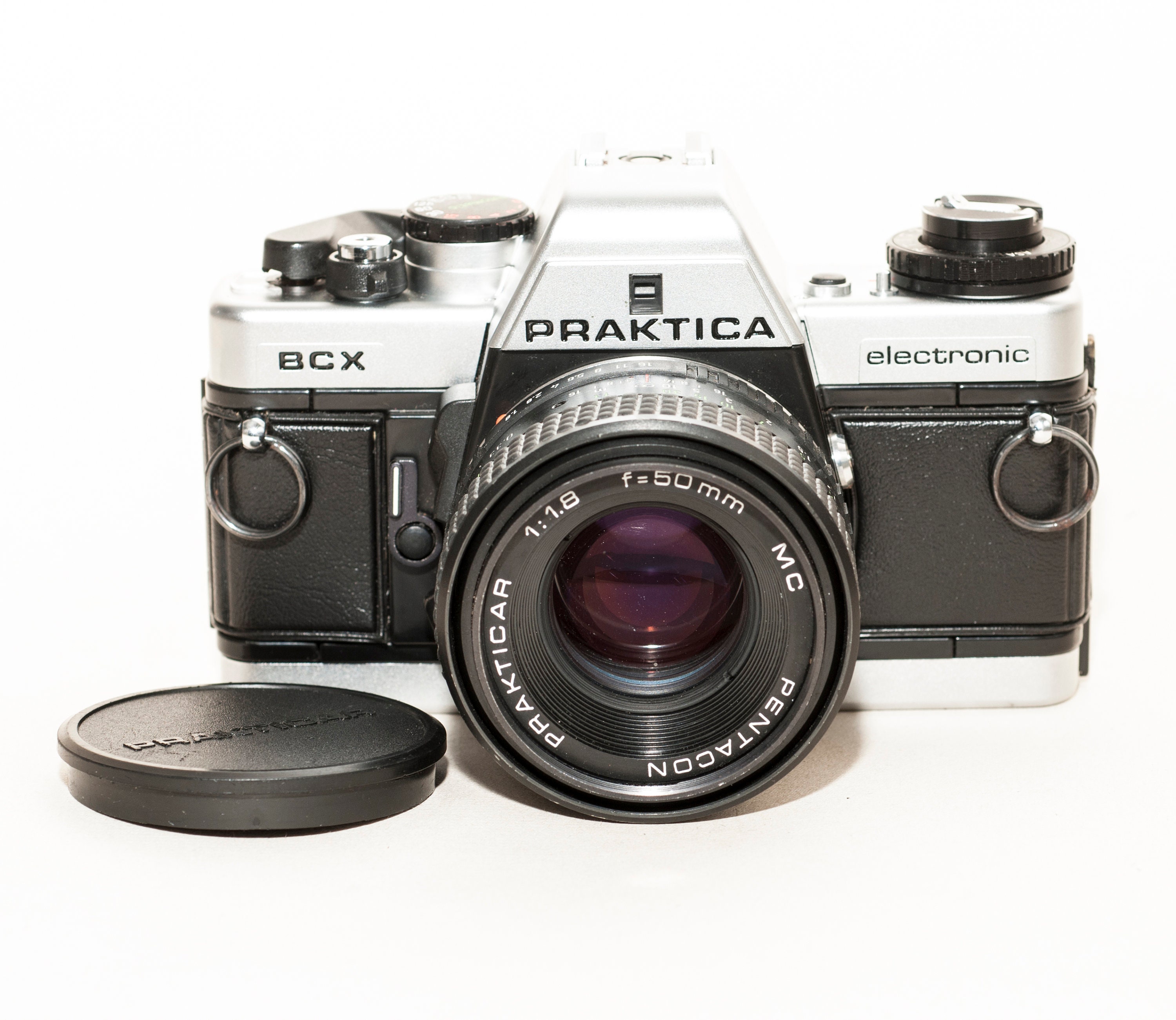Praktica BC1 電子一眼レフ 35 mm フィルムカメラ、50 mm f1.8