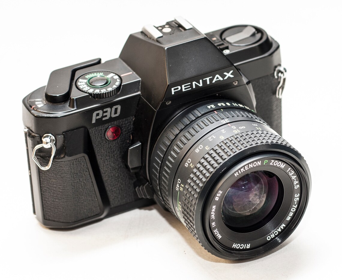 Pentax P30 film camera with 3570 mm f/3.44.5 RIKENON P lens Etsy
