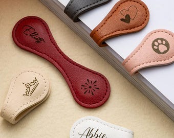 Custom Bookmark,Personalized Leather Bookmark,Magnetic Bookmark,Reader Gift,Book Lovers Gift,Gift forTeacher,Library Gift,Bridesmaids Gifts