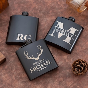Custom 6oz hipflask,Personalized flask,Custom Hip Flask,Birthday Gift Men,Wedding Party Favors,Custom Wedding Gift