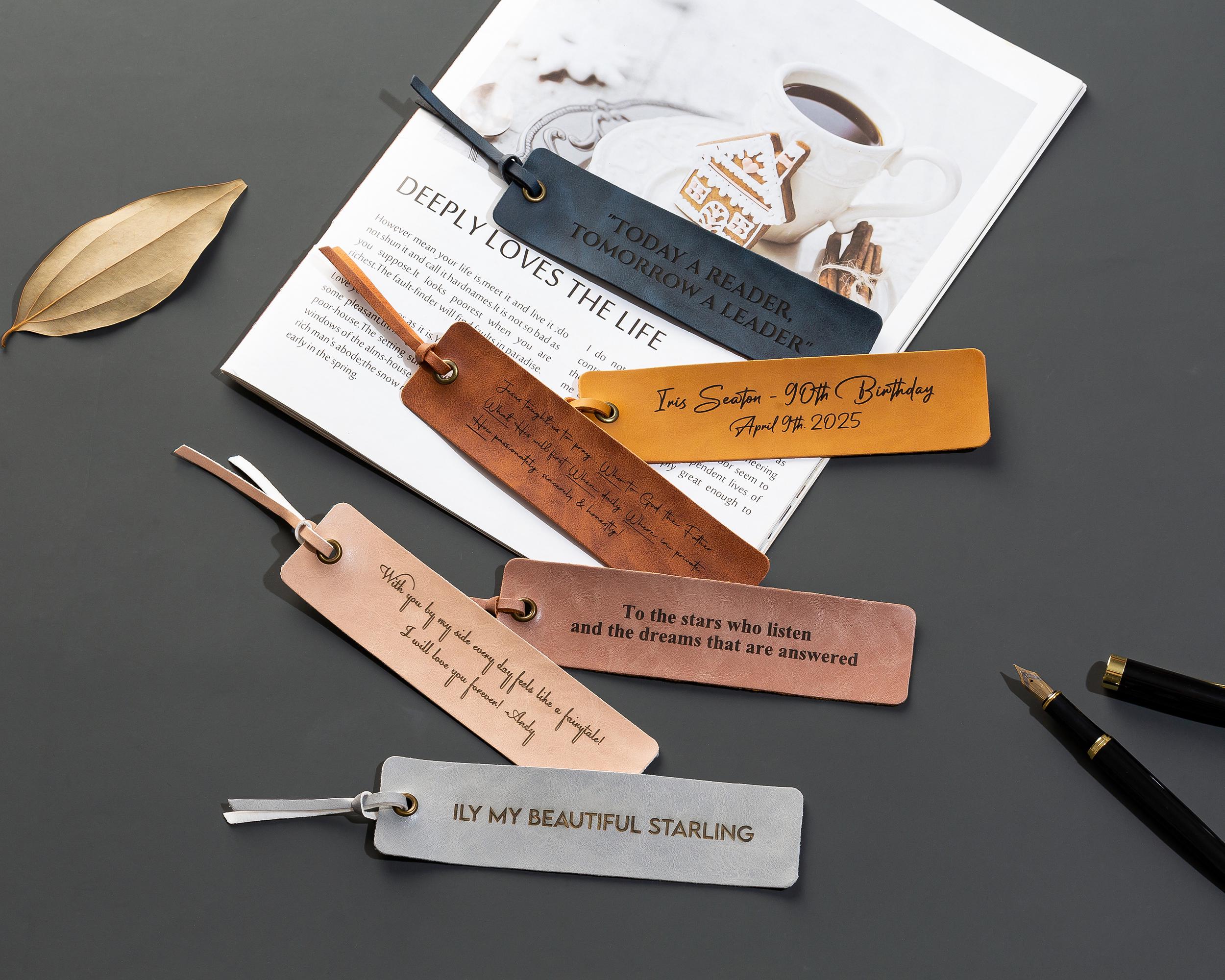 Personalized Name Leather Bookmark,personalized Gifts,bookmark Gift ...