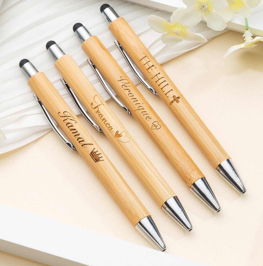 Custom Engraved Wood Pen: Personalized Business Gift - Etsy