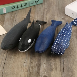 Handmade Carved Wooden Whale | Best Christmas Gift | Painted Wooden Home Decor Sculpture | Birthday Gift for Him and Her