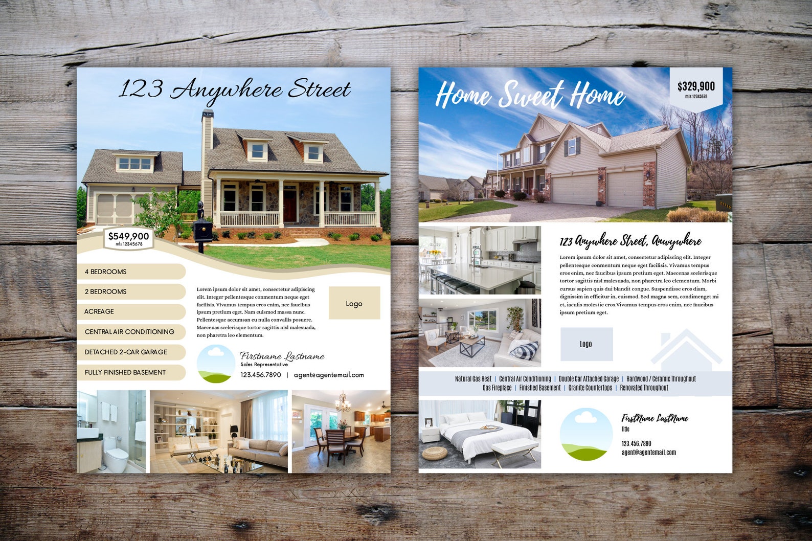 Feature Sheet Templates for Real Estate Agents Etsy