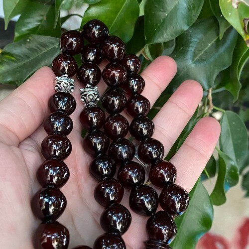 Muslim Islamic German Faturan 33 Prayer Beads Rosary Tesbih Misbaha سبحة فاتوران ألماني قص عرموطي shops M80