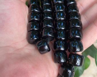 Muslim Islamic Antique Old Original German Bakelite Faturan 33 Black & Blue Prayer Beads Rosary كارب اسود