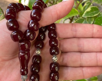 Muslim Islamic Bakelite 33 Prayer Beads Rosary Misbaha Sibha Tesbih 52 grams AM45
