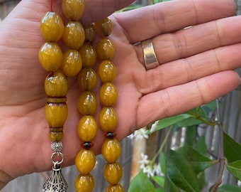 Muslim Islamic Bakelite 33 Prayer Beads Rosary Misbaha Sibha Tesbih 49 grams AM31